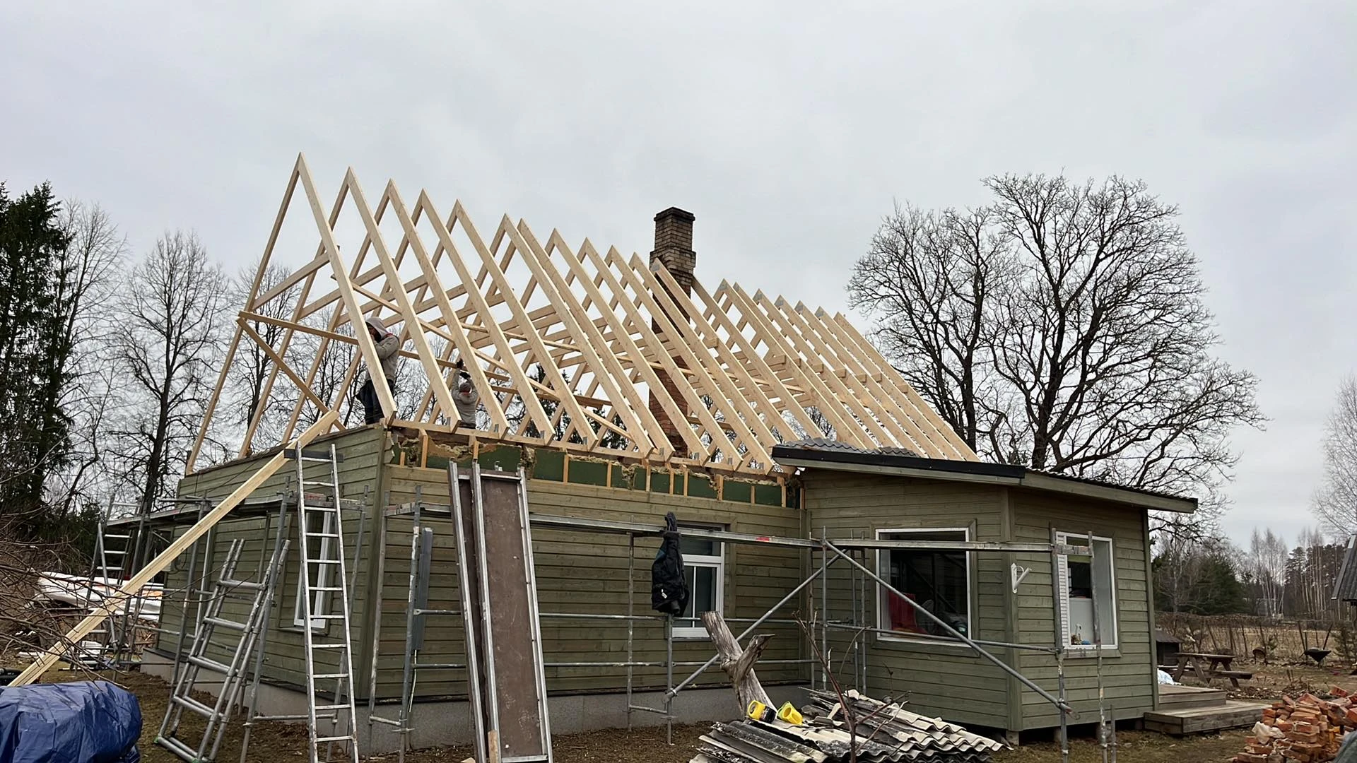 Puidutööd katuse jaoks